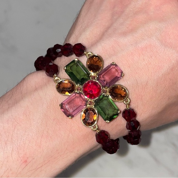 Swarovski RARE Daniel Signed Disney Cinderella Beaded Crystal Encrusted Bracelet - Picture 15 of 16